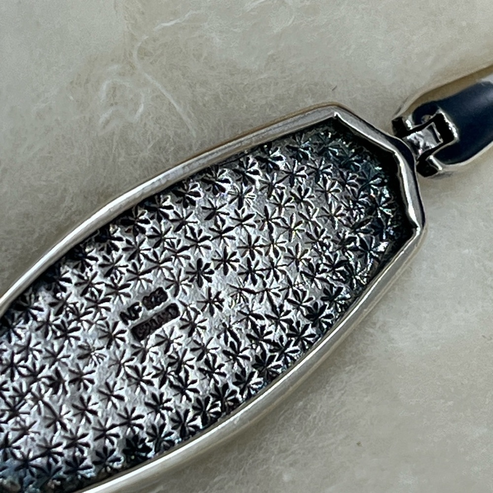 Vintage NF Sterling Silver Mother of Pearl Bracelet – 7", 17.7g, Thailand, 1990s - Picture 8 of 17